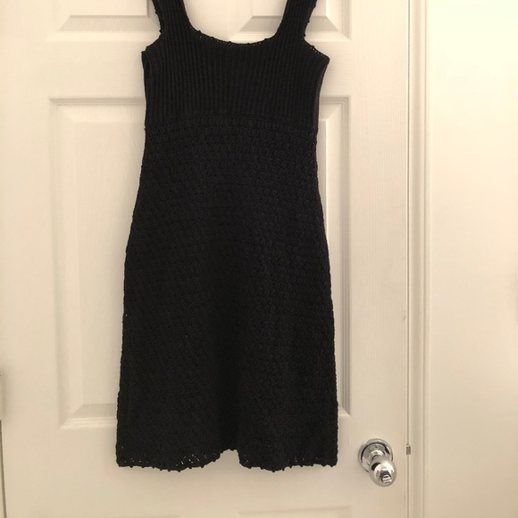 J. Crew Crochet Black Square-neck Dress - Picture 2 of 6